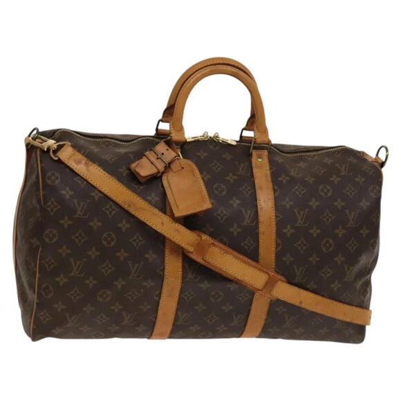 LOUIS VUITTON Monogram Keepall Bandouliere 50 Boston Bag M41416 LV Auth 137509 - Picture 2 of 16